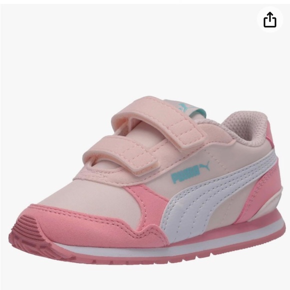 PUMA Girl's St Runner Hook and Loop Sneaker-8 Toddler - Picture 1 of 6